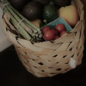 basket with produce